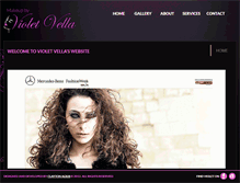 Tablet Screenshot of makeupbyvioletvella.com